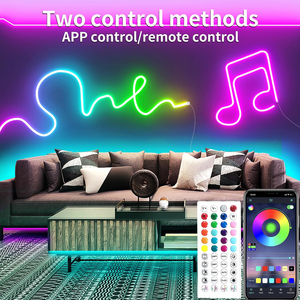 ไฟเส้น LED RGB เชือกนีออน16.4FT ไฟแอป + รีโมทควบคุมเพลงซิงค์สีนีออนเปลี่ยนเชือกไฟ - Product Image 2