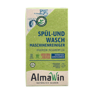 Almawin thương hiệu máy rửa chén và máy giặt sạch hơn 2x100g chống lại bụi bẩn limescale & mùi thuần chay hữu cơ chất tẩy rửa - Product Image 1