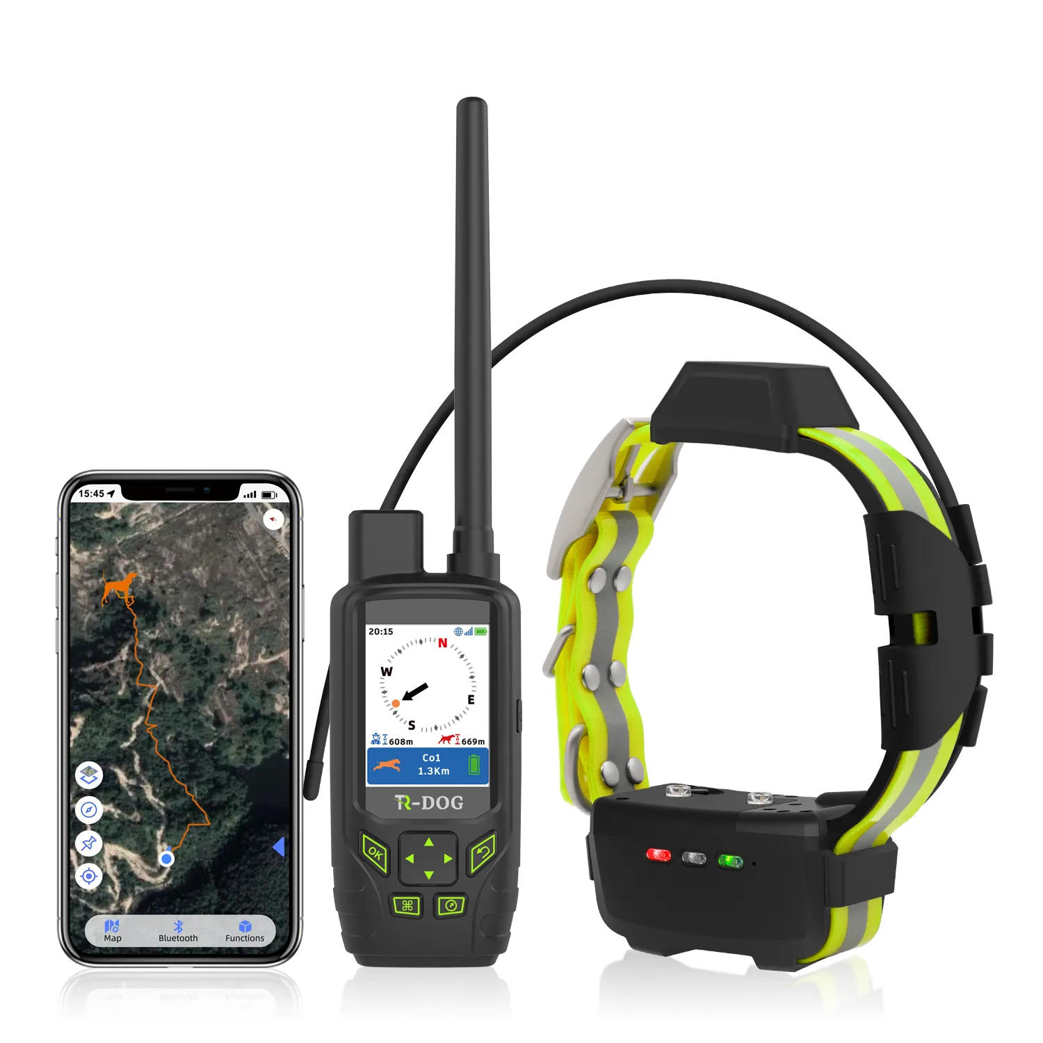 Nouveau système de suivi GPS multifonctions pour chiens, contrôle jusqu'à 15Km d'autonomie, pour la chasse, 20 unités
