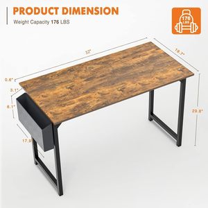 Прямоугольный стол для рабочего стола, Офисный Компьютерный Стол - Product Image 3