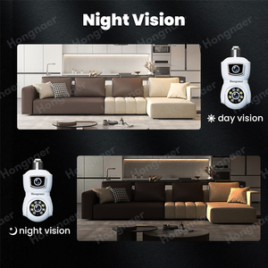 Yiot V380 Pro icsee Tuya 360องศา1080P 4MP CCTV E27รักษาความปลอดภัยในบ้านเลนส์คู่ WiFi หลอดไฟ PTZ กล้อง - Product Image 5