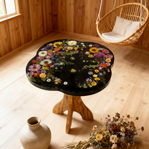 Handmade Nhựa Thủ Công Mỹ Nghệ Cho Đồ Nội Thất Nhà Ren-Hình Bằng Gỗ Chân Bàn Cà Phê Nhựa Khô Hoa Bảng Ban Công Bàn Trà - Product Image 1