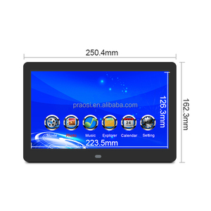 Vorteile 10 Zoll digitaler Bilderrahmen Full HD LCD IPS-Display Foto Musik Video Player Kalender Alarm Timer Fernbedienung - Product Image 6
