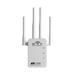 4เสาอากาศ1900Mbps 5G 2.4G ความถี่1900Mbps อัตราการส่งข้อมูลสูงสุดแลนแบบมีสาย Repeater ใช้ในบ้าน WEP ROHS เราเตอร์ AP-Fi Extender - Product Image 4