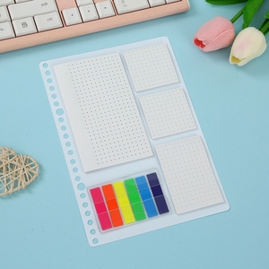 <strong>Sticky</strong> <strong>Notes</strong> Set Lined Grid Dotted <strong>Sticky</strong> <strong>Notes</strong> Transparent Tabs Self-Stick <strong>Memo</strong> Pad for Annotation School Office Supplies Home - Product Image 2