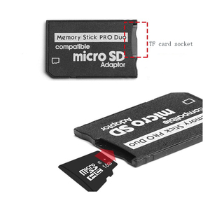 适用于<span class=keywords><strong>PSP</strong></span> Micro <span class=keywords><strong>SD</strong></span> SDGC TF至MS记忆棒Pro Duo卡用于<span class=keywords><strong>PSP</strong></span> 1000 2000 3000适配器转换器 - Product Image 2