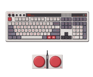 8BitDo Retro87メカニカルキーボードは、大きなキーを備えたレトロスタイルのグリーン半透明キーボードを備えています。 - Product Image 6