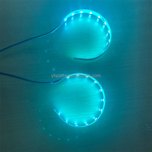 2 in 1 otomatik RGB far projektör Led açı göz lambası araba projektör far açıları için göz - Product Image 5