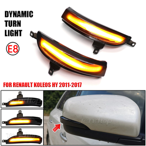 2 adet sıralı ayna tekrarlayıcı lamba LED dönüş sinyal ışıkları Renault Koleos HY dikiz koşu flaşör gösterge lambaları - Product Image 5