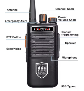 Con función de transferencia Sonido de alta definición Cifrado Intercomunicador de red automático Carga tipo C Walkie Talkies de largo alcance - Product Image 4