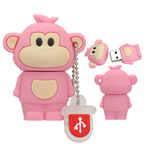 USB干支号メモリースティック32 64 128 4 8 16 256 Gb Pendrive Usb2.0 256 GB USBモンキー/豚/ウサギのフラッシュドライブミニギフト - Product Image 3