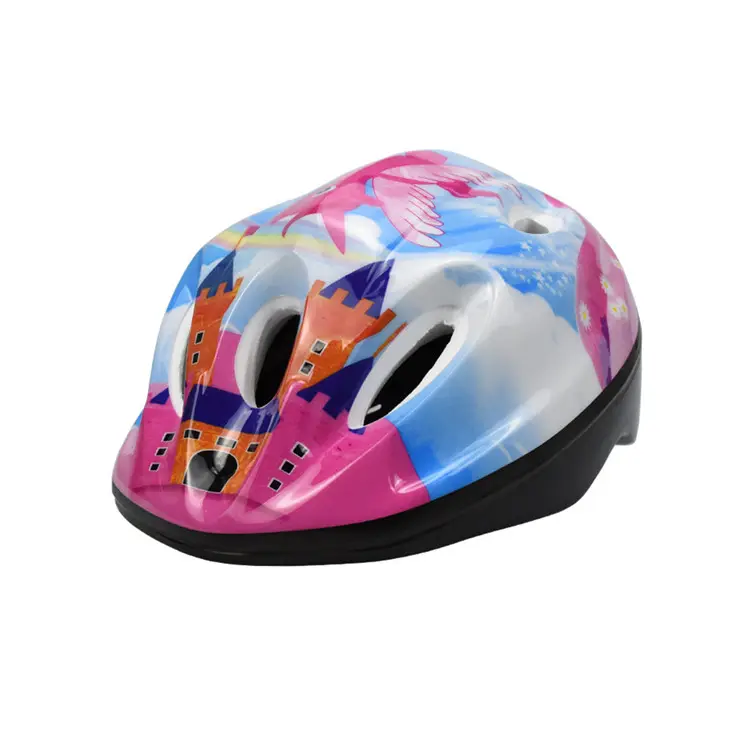 Venta caliente PVC + EPS fuera molde niños Casco Para Bicicleta de los niños bicicleta Scooter Skate Skateboard ciclo Junior de seguridad protección de timón