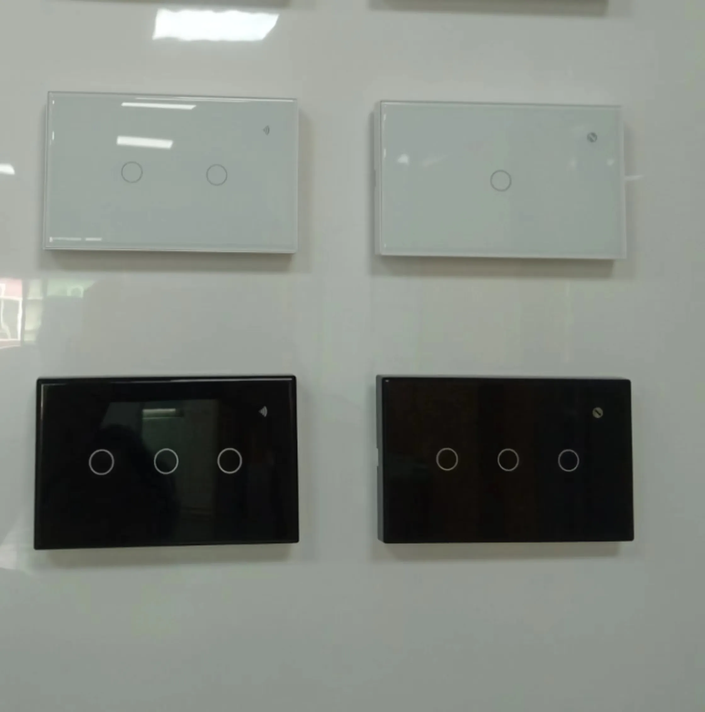 Enchufe de pared con panel de cristal y WIFI para el hogar, interruptor de pared de lujo con Alexa, 220V, 16A, 3 Entradas, 1 sentido, zigbee