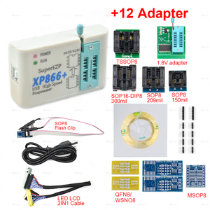 XP866 USB SPI Programmer Set completo + 15 adattatore Sop8/16 supporto 24 25 93 95 EEPROM Flash Bios Minipro - Product Image 3