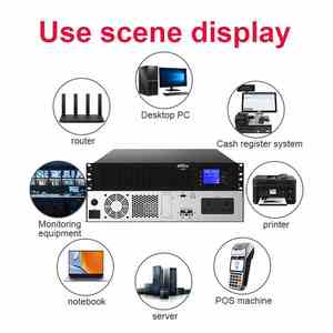 Rack mount up trực tuyến cung cấp điện liên tục chuyển đổi đôi giai đoạn duy nhất 1KVA/2KVA/3KVA - Product Image 5