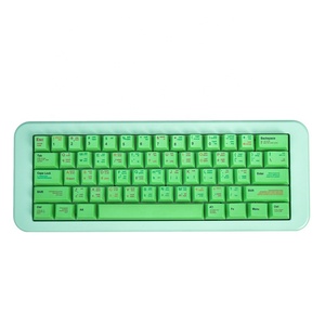 Green <strong>Programmer</strong> Theme PBT Keycaps 140 Keys DYE-SUB Cherry Profile Keycap for Cherry MX Switch 61/64 <strong>Mechanical</strong> <strong>Keyboard</strong> - Product Image 1