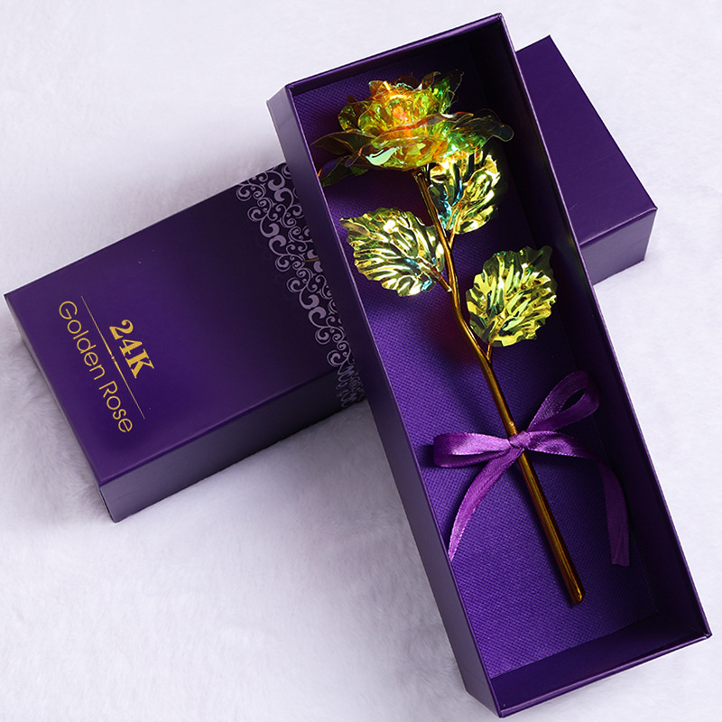 colorful Purple Box Gold