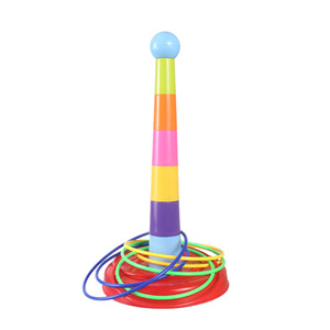 Vui vẻ trong nhà ngoài trời CHA mẹ-con tương tác Vòng tròn lớp giáo dục sớm Quà Tặng trẻ em ném vòng tròn trò chơi ferrule xếp chồng lên nhau đồ chơi - Product Image 6