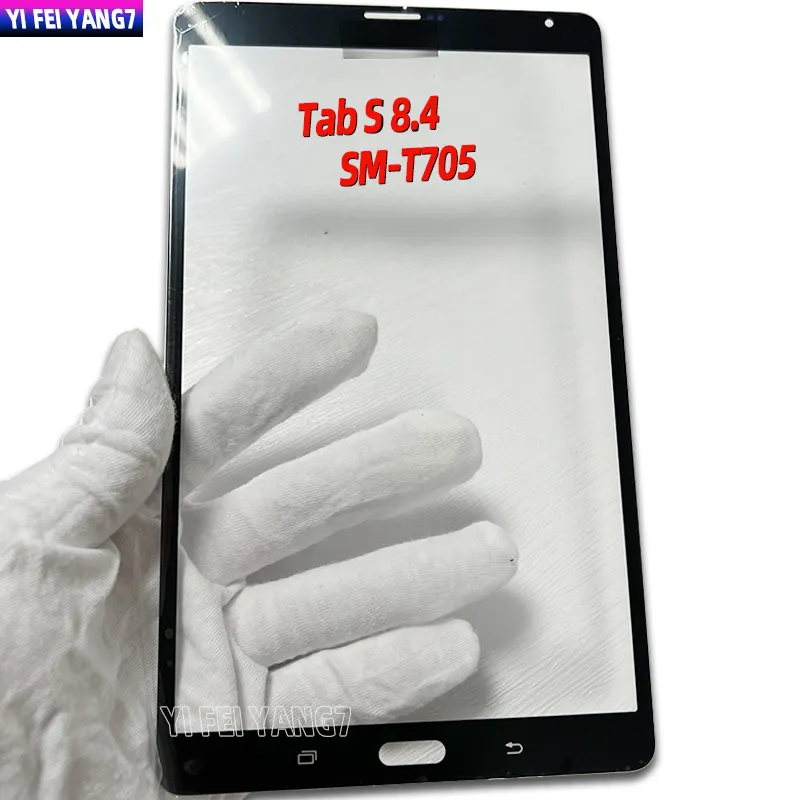 Pour Samsung Galaxy Tab S 8.4 SM-T700 SM-T705 T700 T705 LCD écran tactile avant extérieur lentille en verre panneau pièces remplacer