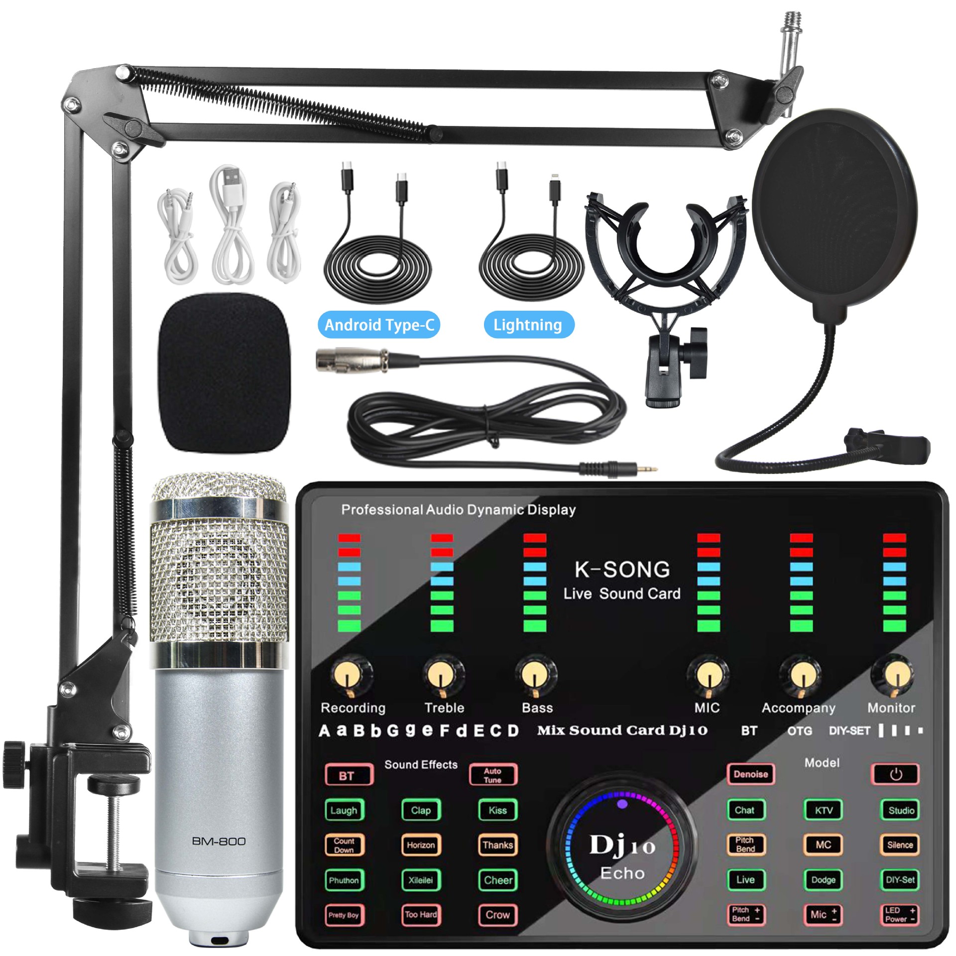 Juego de DJ10 plateado