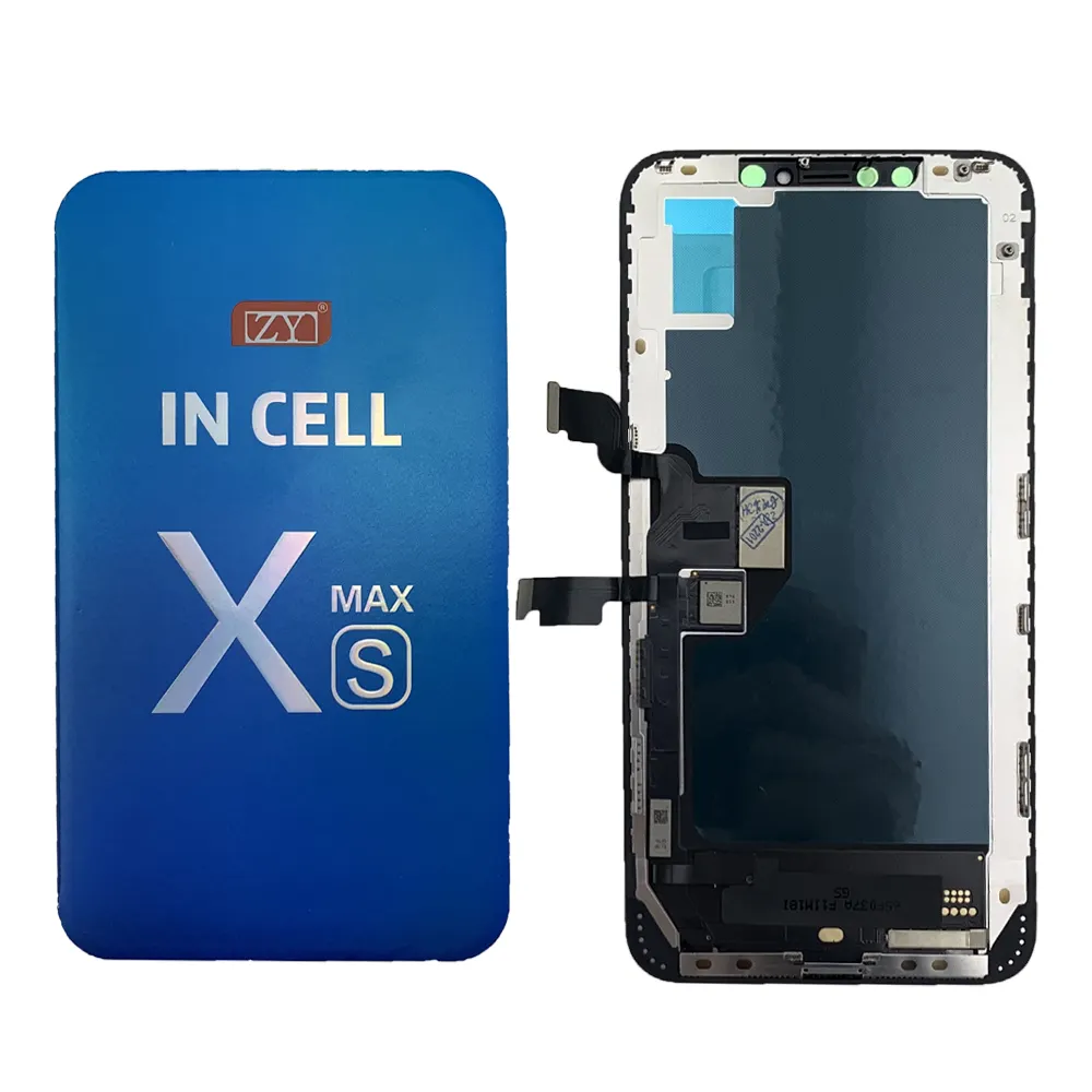 ZY XS Max Incell Lcd iPhone Xs için Max ekran değiştirme 6.5 inç LCD dokunmatik ekran Digitizer tamir kiti meclisi