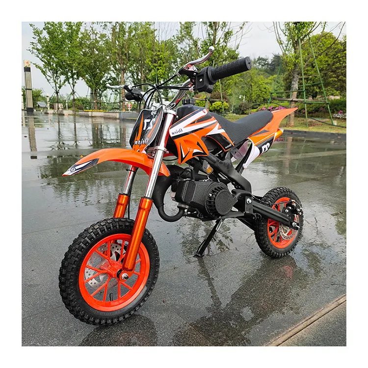 Neuankömmling 35 km/h Hochgeschwindigkeits-Mini-Motorrad 50ccm Taschen rad für Kinder Dirt Bikes Offroad-Motorräder