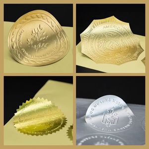 廉价3D压花标志标签贴纸定制印刷烫金贴纸高品质模切贴纸环保 - Product Image 2