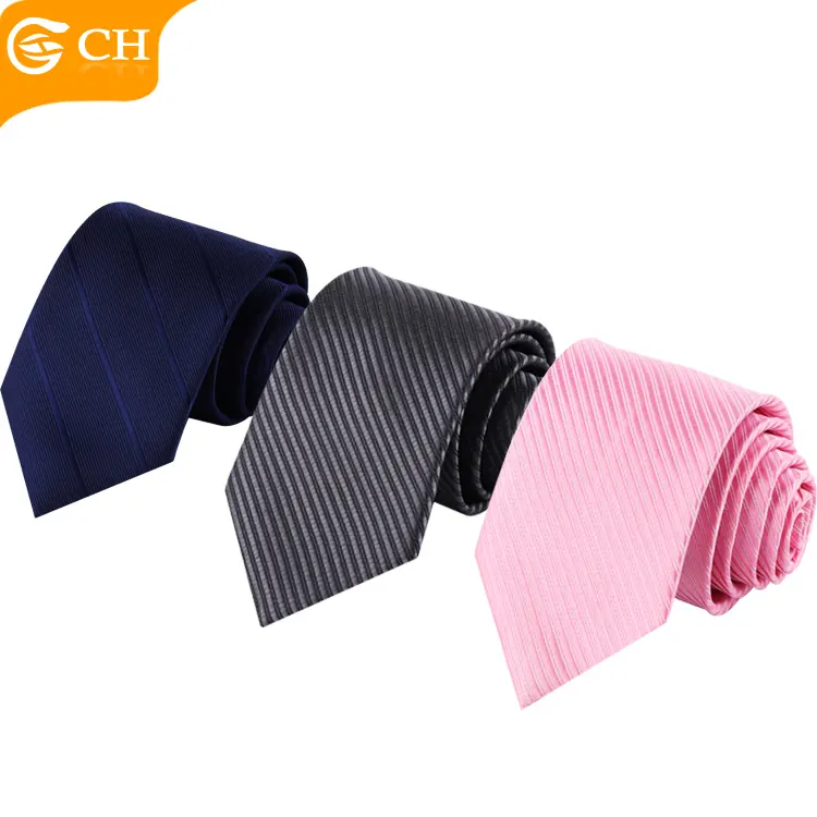 Bán Buôn Chất Lượng Cao Multi-pattern Silk Ties Rắn Dệt Cổ Tie Cho Nam Giới Tùy Chỉnh Đầy Màu Sắc Bóng Sọc Polyester Tie