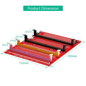 3 in 1 Combo für DDR3/4/5 RDIMM/UDIMM-Speicher tester für PC-Desktop-Computer DDR3/DDR4/DDR5-Speichertestkarte mit LED-Anzeigen