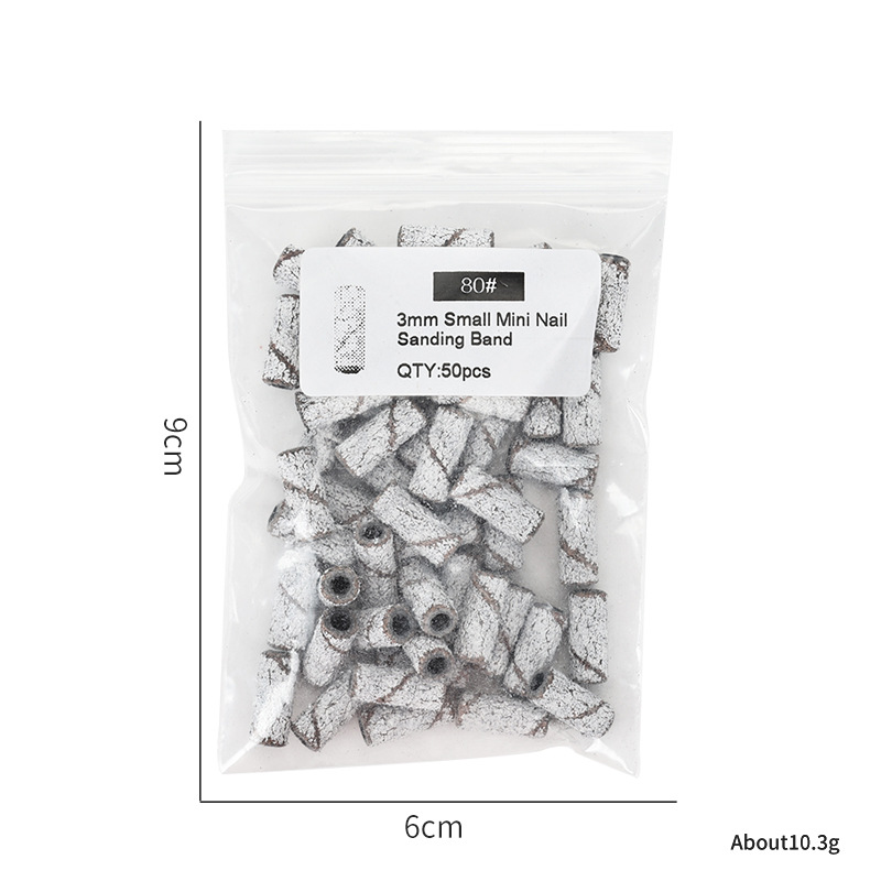 50pcs white small size sand ring bag 80#(without bearing)