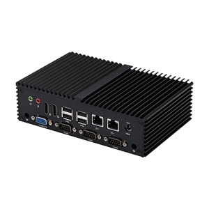 Qotom Q10922XPGV Quad Core Mini Computadora N100 Dual Lan 5COM 2PS2 VGA GPIO 2HD Video DDR5 Industrial Fanless Mini PC - Product Image 2