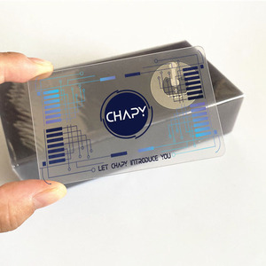 定制空白信用卡签证标准清除NFC卡透明RFID申请打印名片 - Product Image 1