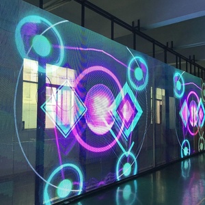 Impermeabile trasparente morbido Led maglia tenda schermo Display flessibile trasparente Led moduli Led per la pubblicità esterna - Product Image 5