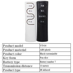 China Universal IR/RF/2.4G Fernbedienung für LED-Licht ohne Flügel/Klinge/Decken ventilator mit 4 Tasten - Product Image 2