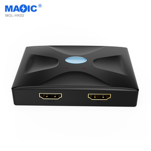 4K 30Hz2ポートHDMIKVMスイッチャーデュアルモニター2In1出力USBHdmiKvmスイッチ家庭用HDMIKVMスイッチを満たすため - Product Image 1