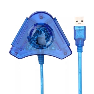 带光盘驱动器的USB游戏控制器2.0操纵杆USB双播放器转换器适配器电缆，适用于PS2游戏手柄双PC PS3 - Product Image 1