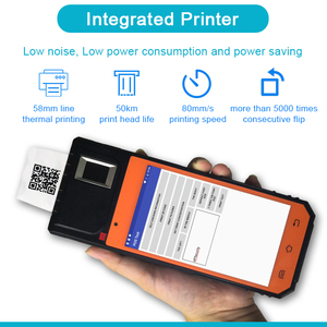 HFSecurity Android Fingerprint Time Attendance With Built-in Printer - Product Image 3