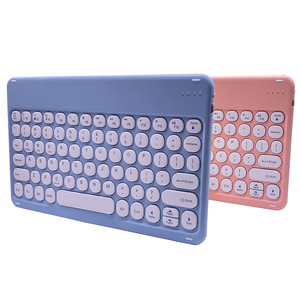 Wholesales Wireless Mini <strong>Keyboard</strong> 10 Inch Candy Color Round Keycap <strong>Keyboard</strong> for Laptop <strong>Notebook</strong> PC - Product Image 3