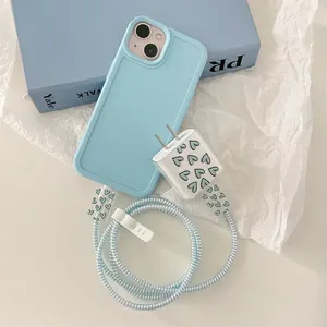 Iphone için koruyucu kablo cariphone pembe kalp silikon kablo ajanda kordon <span class=keywords><strong>USB</strong></span> kablosu şarj kafa sarı<span class=keywords><strong>c</strong></span>ı kılıf koruyucu