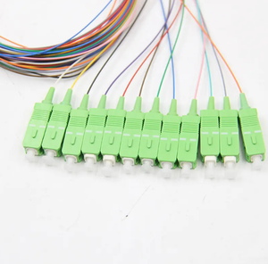 Coleta de fibra óptica FTTH con conectores APC UPC 0,9mm SM MM SC FC LC ST Compatible para redes 4G 3G TCP