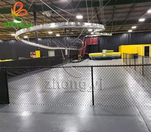 Tùy Chỉnh Thể Thao Phiêu Lưu Lớn Vui Chơi Giải Trí Công Viên Trampoline Công Viên Không Khí Trong Nhà Rider Zip Dòng Thiết Bị Cho Trẻ Em Và Người Lớn - Product Image 2