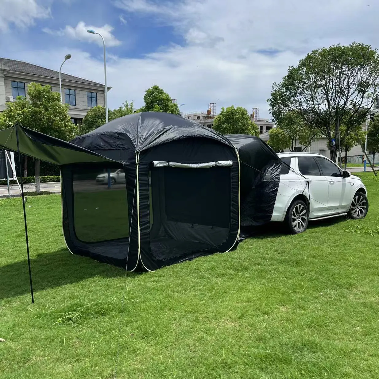 Venta caliente a prueba de lluvia Anti insectos portátil vehículo puerta trasera tienda para viajes de Camping