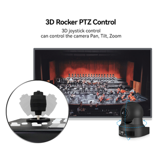Mando a distancia universal para transmisión en directo por USB, consola PTZ 3D O nvif, sistema de cámara IP, mando POE