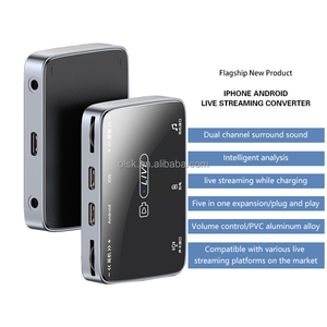 Clavax CLSC- MH319 canlı yayın ses kartı 5-in-1 dönüştürücü Apple Android tip-c cep telefonu canlı yayın için uygun - Product Image 2