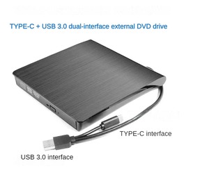 USB 3.0 Type-C外部超级驱动器DVD RW驱动器刻录机CD和DVD RW光盘复制器兼容Mac用于光驱 - Product Image 3