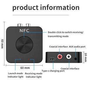 Receptor de Audio inalámbrico 2 en 1, receptor y receptor Bluetooth 5,0, NFC, RCA - Product Image 6