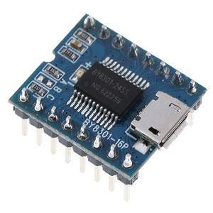 Modulo Mini lettore MP3 voce SPI Flash modulo Micro USB 3W amplificatore Audio BY8301-16P - Product Image 2