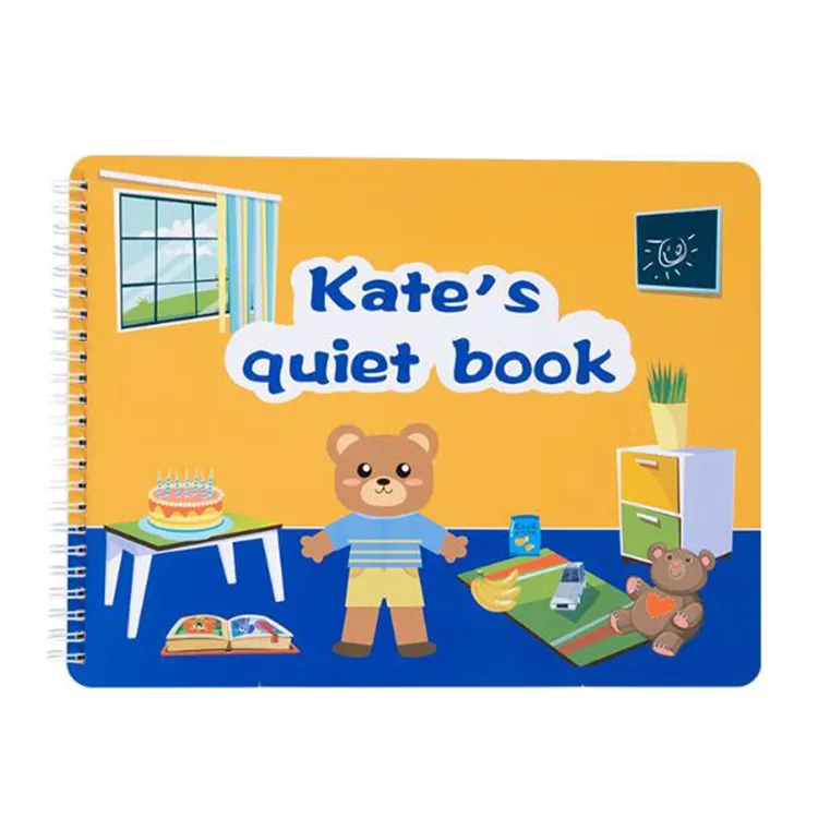 QINTANG – livre d'activités éducatives pour l'apprentissage préscolaire, livre calme pour les tout-petits