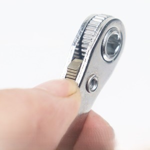 Mini Carbon Thép Siêu Mỏng Ratchet Cờ Lê 2Pcs Bits L-Hình Metric Tuốc Nơ Vít Cho Hẹp Không Gian - Product Image 5