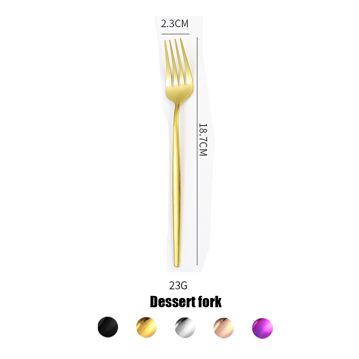 Gold dessert Fork